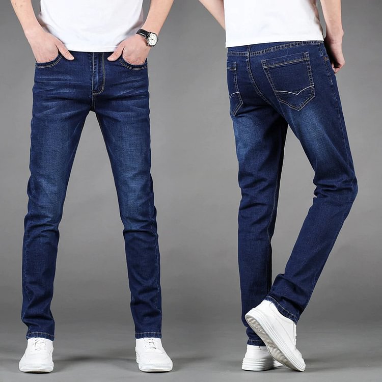 【2 pieces free shipping】Stretch Straight-leg Jeans