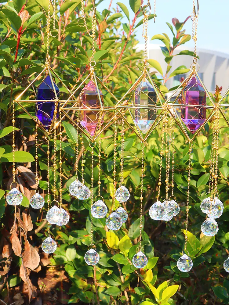 Crystal Wind Chimes Window Door Hanging Ornaments Room Garden Home Decor
