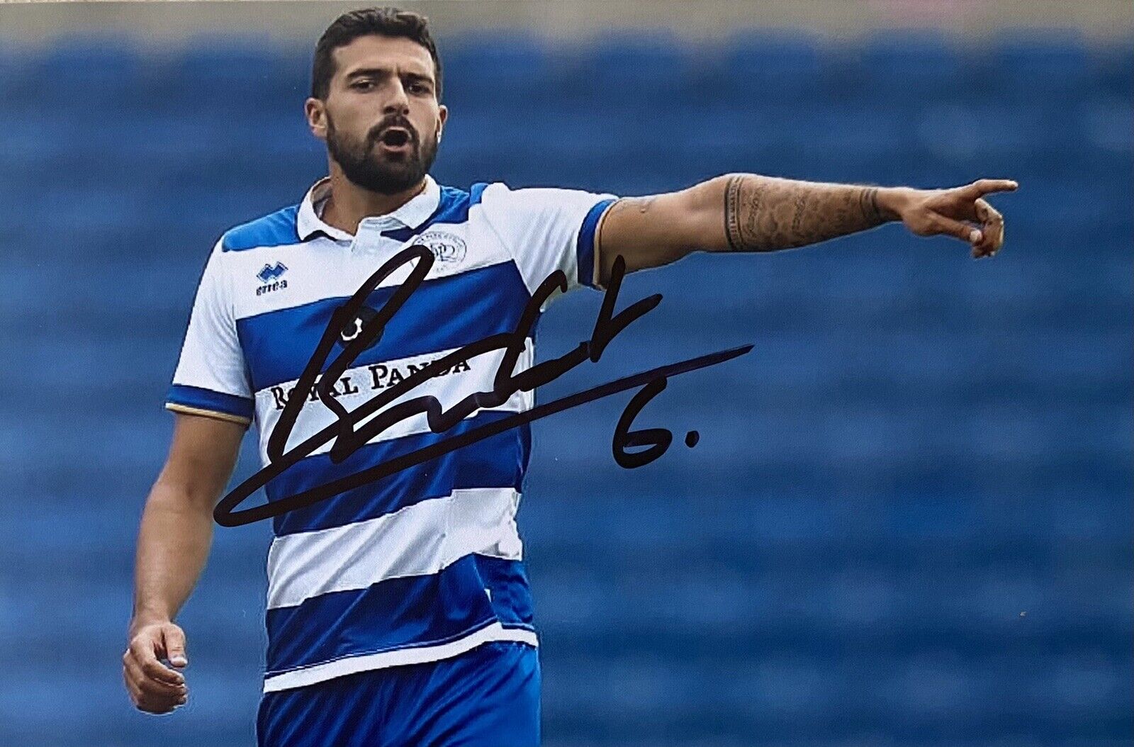 Yoann Barbet Genuine Hand Signed QPR 6X4 Photo Poster painting