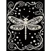 Mini kit de peinture en perles maison en forme de libellules pour d&eacute;coration murale 30x40cm sans cadre