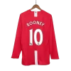 Vintage Soccer Jersey ROONEY #10 Manchester United Home Long Sleeve 2007/08