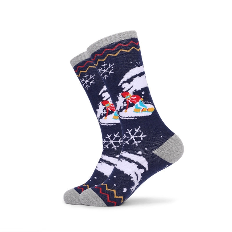 Women’s Vacation Minimalist Human Cotton Crew Socks A Pair