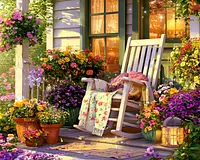 Country Rocking Chair - Diamond Painting