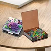 Purple Rose Pu DIY 5D Diamantmalerei-Notizbox (160 leere Notizbl&ouml;cke) f&uuml;r das B&uuml;ro