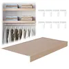 [US Local Warehouse] Set of 4 Wire Shelf Cover 0.32in Thick Removable Wire Rack Covers Easy To Clean and Install PVC Pantry Shelf Cover for Kitchen Pantrys Bathroom Office Shelving (43x20x3in)