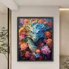 >SALE<Full Embroidery Eco-cotton Thread 11CT Print Flower Dragon Cross Stitch 50x60cm