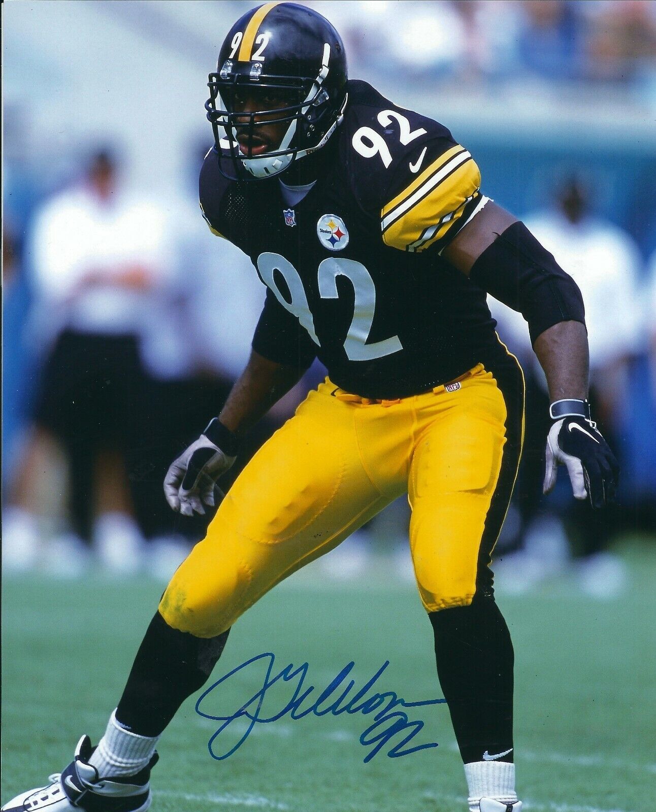 Autographed JASON GILDON Pittsburgh Steelers 8x10 Photo Poster painting w/COA