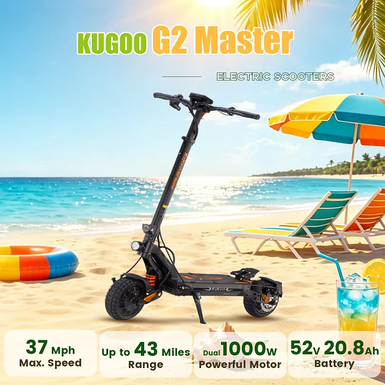 KUKIRIN G2 Master Electric Scooter | Sleek Dual 1000W Motor Off-Road Scooter