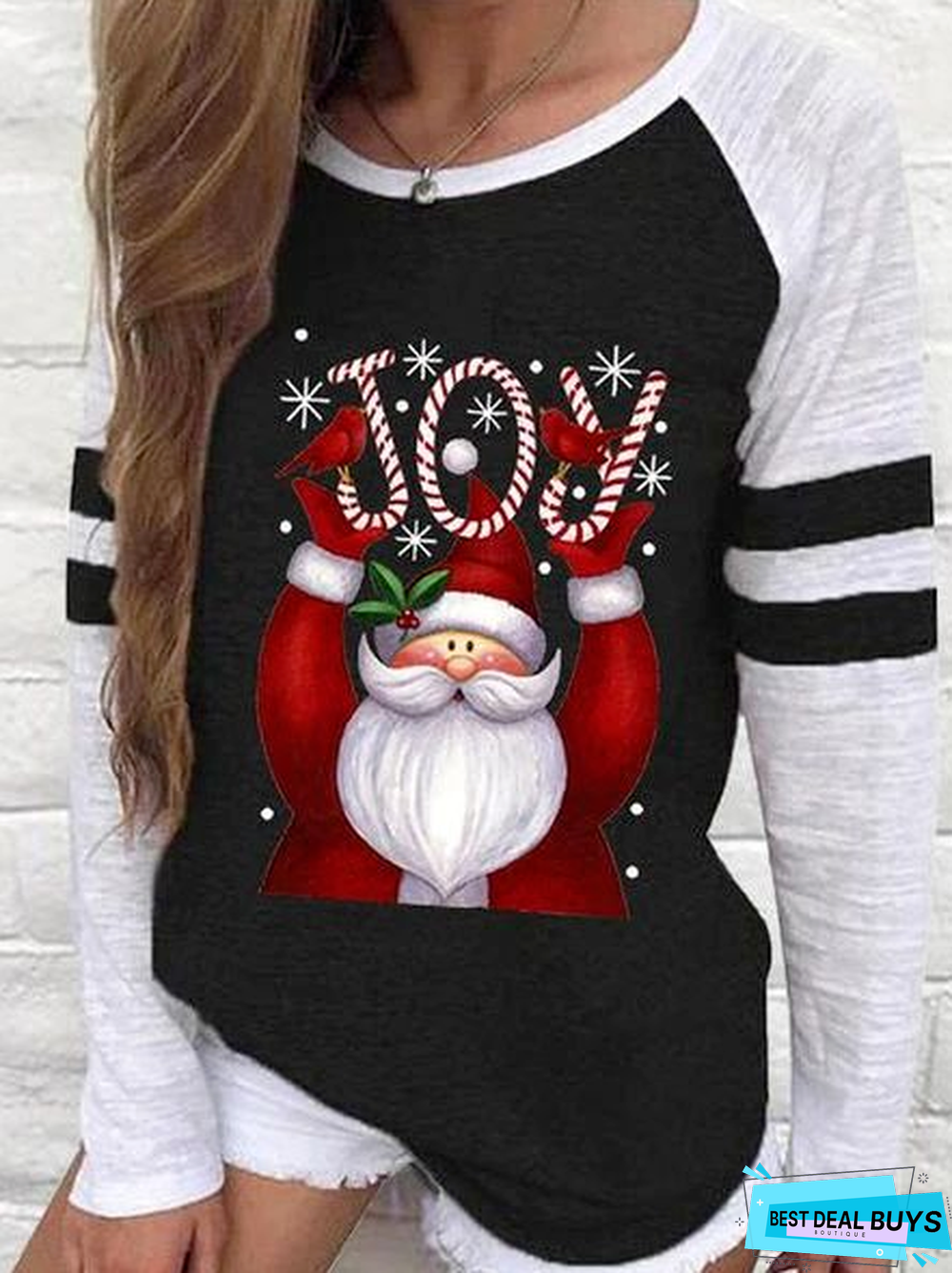 Christmas Snowman Casual Loose Top