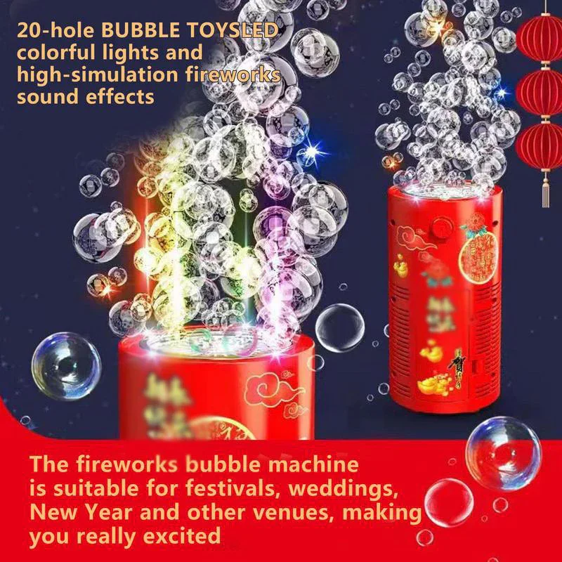 Fireworks Bubble Machine Toys