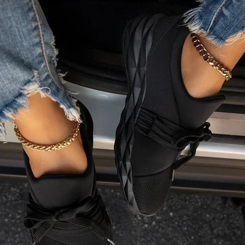 Fashion Casual Solid Color Breathable Sneakers