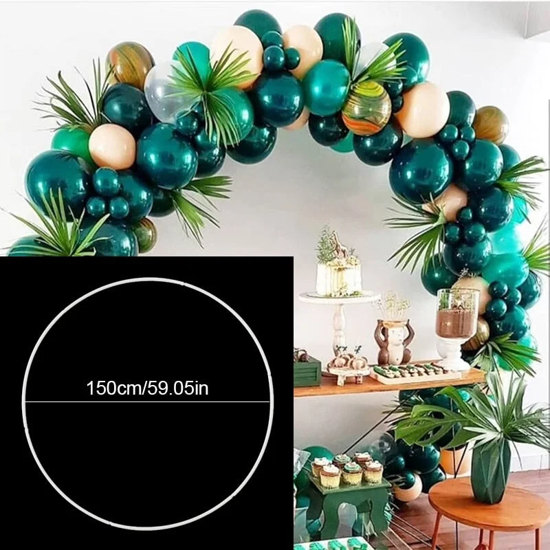 Round Balloon Arch Plastic DIY Wreath Frame Holder Balloon Stand Circle Base Baby Shower Kids Birthday Party Wedding Decoration