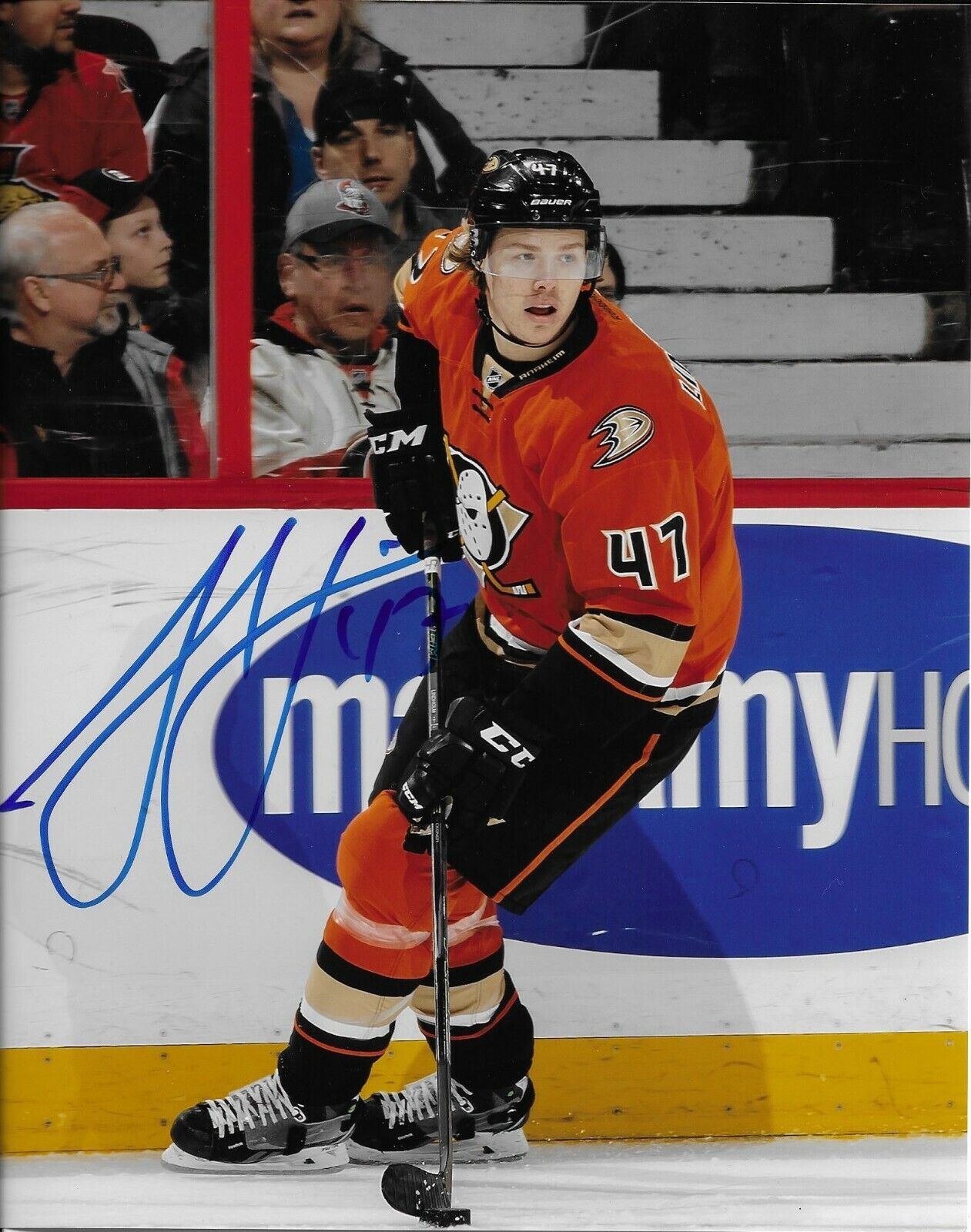 Anaheim Ducks Hampus Lindholm Autographed Signed 8x10 Photo Poster painting COA #3