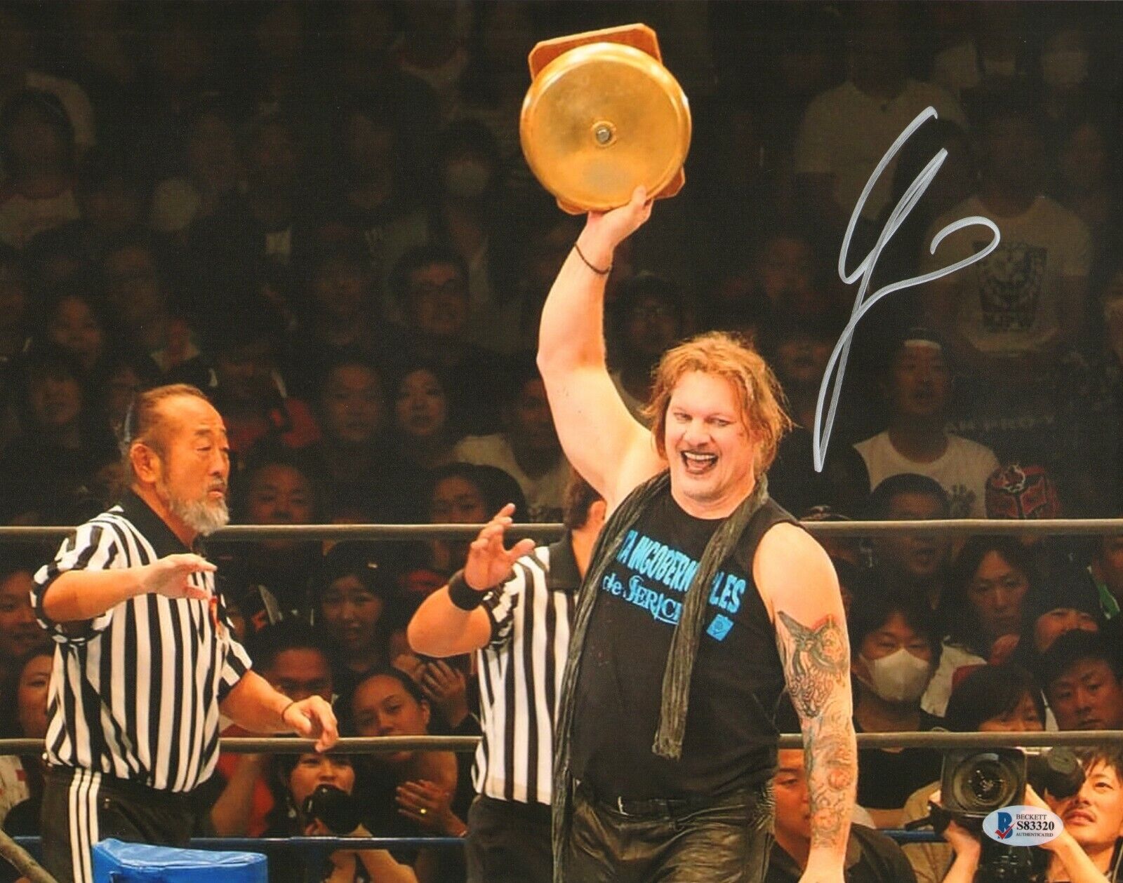 Chris Jericho Signed 11x14 Photo Poster painting BAS COA AEW New Japan Pro Wrestling Autograph 5