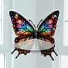 &Eacute;tag&egrave;re d&rsquo;angle papillon en acrylique - D&eacute;coration artisanale 5d