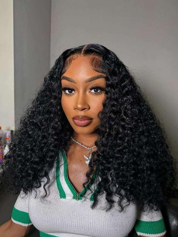 250% HD Lace Frontal Wigs Burmese Curly Undetectable Lace Front Wigs Human Hair