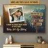Personalized Photo/Name: Hiking Couple Hold Your Hand Vintage Metal Sign//Wooden Signs