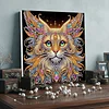 Framed Diamond Painting - Special Shaped - Cat (25x25cm)