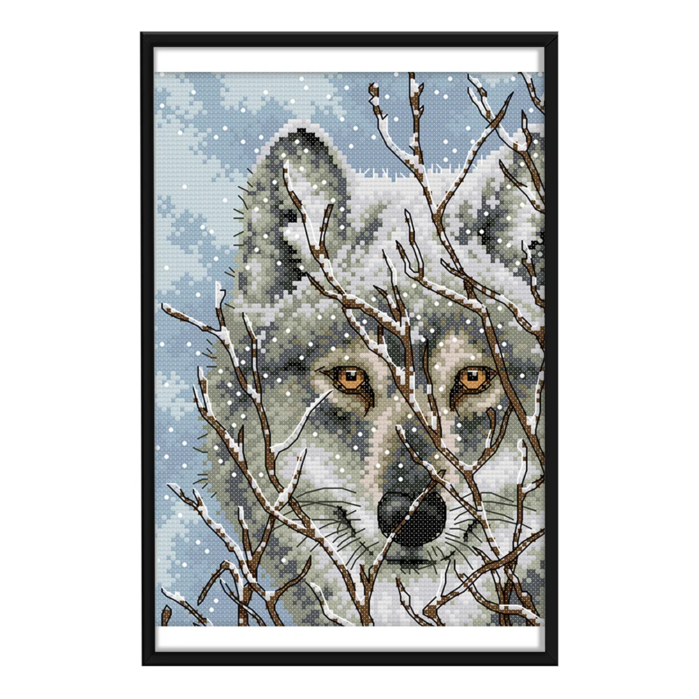 14ct Stamped Cross Stitch - Wolf(21*30cm)
