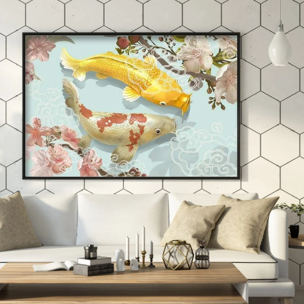 Diamond Painting - Full Round Drill - Koi Fish