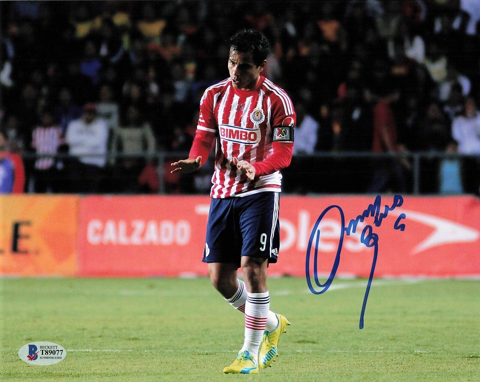 Omar Bravo signed 8x10 Photo Poster painting BAS Beckett Guadalajara Autographed