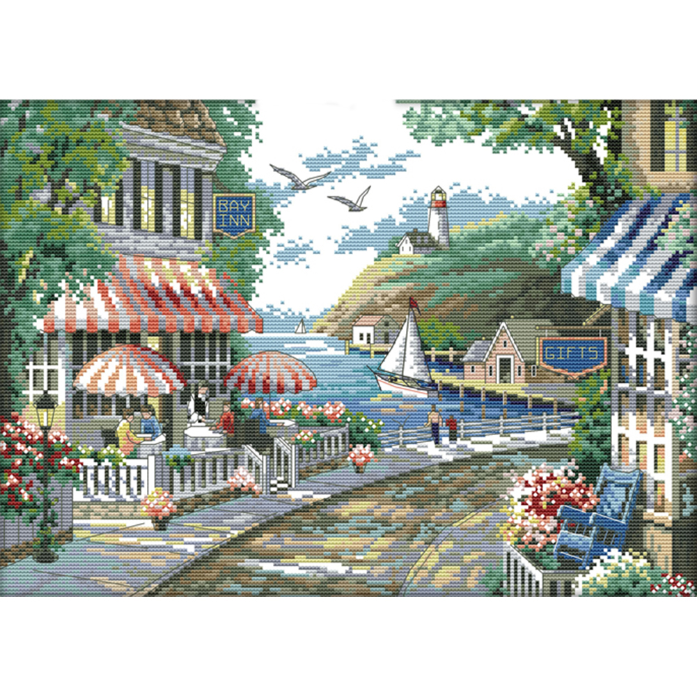 

Landscape - 11CT Stamped Cross Stitch - 56*42CM, 501 Original