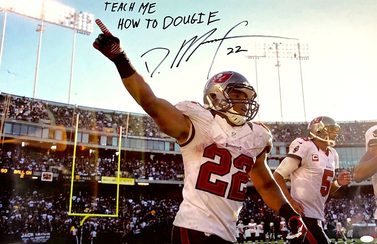 DOUG MARTIN Autographed SIGNED 20 x 30