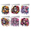 uk.everydayedeals 6Pcs DIY Diamond Painting Greeting Card - Skull Family