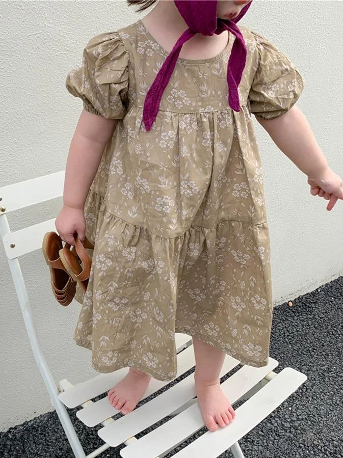 New Black Baby Spring Summer Girls Dress Kids Teenagers Children Clothes Outwear Special Occasion Long Sleeve High Quality