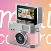 Thumb-sized Flip Screen Mini Camera - Digital Retro CCD High-Definition Portable Small Camera for Students and Campuses