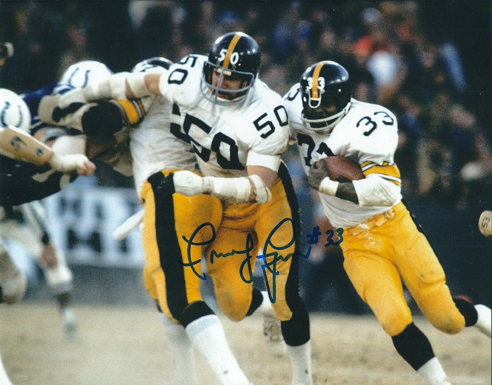 Autographed 8x10 FRENCHY FUQUA Pittsburgh Steelers Photo Poster painting - w/COA