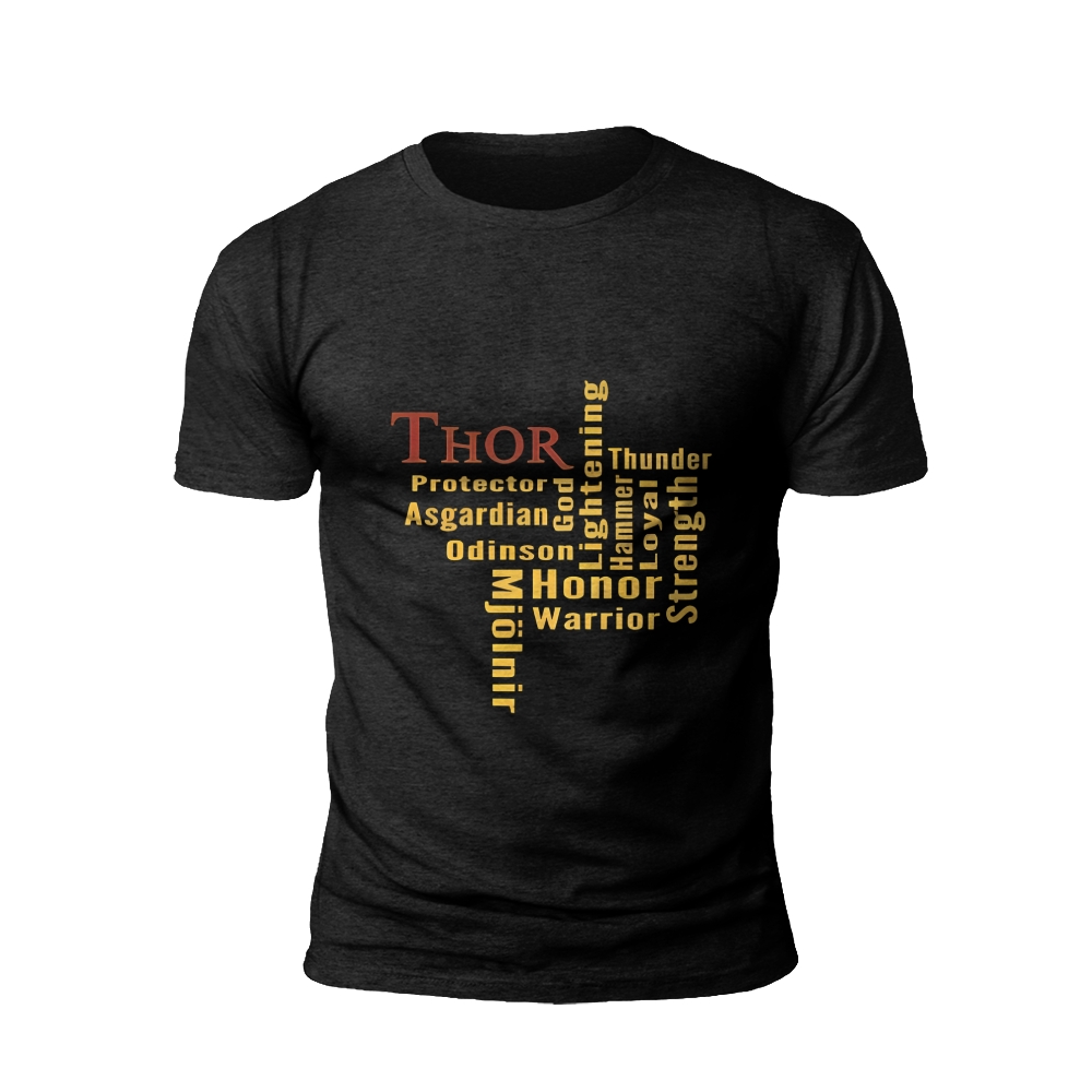 Mjolnir's Might: Thor's Hammer of Power T-shirt