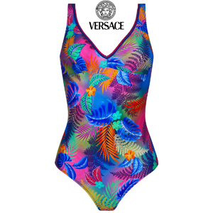 【Versace】Σέξι τυπωμένο κορμάκι μαγιό