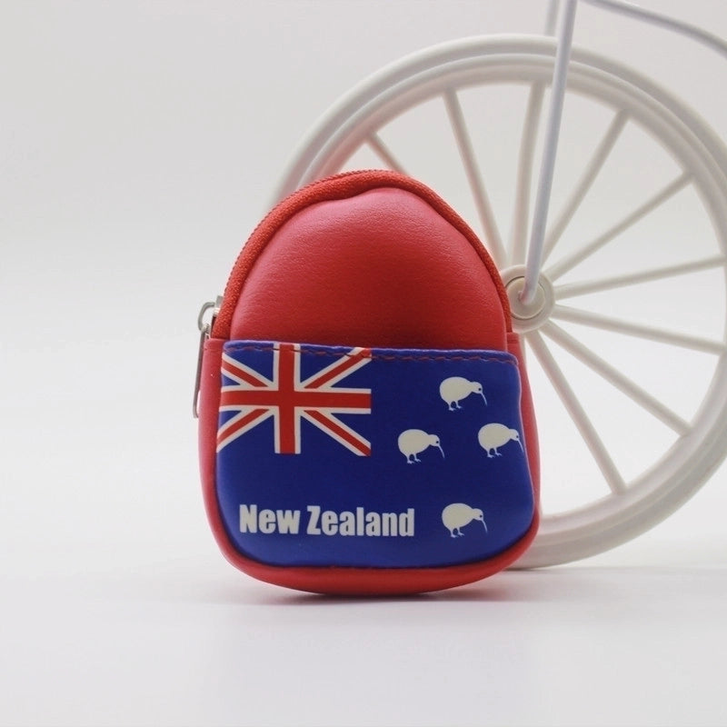 Cute Funny School Backpack Solid Color Nylon Unisex Keychain