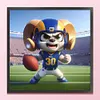 【Limited Stock Sale】Los Angeles Rams Football-11CT Stamped Cross Stitch 40*40cm tapestrymarket
