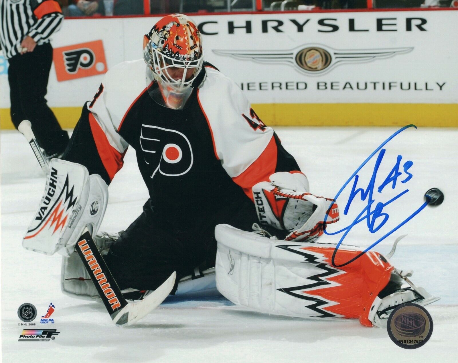 MARTIN BIRON SIGNED AUTOGRAPHED PHILADELPHIA FLYERS 8X10 Photo Poster painting PROOF #2