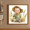 >SALE<Full Embroidery Eco-cotton Thread 18CT Printed Farm Baby Cross Stitch Kit25x25cm