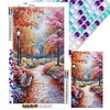 Chemin forestier - perceuse ronde peinture diamant - 40*70cm (grande taille)