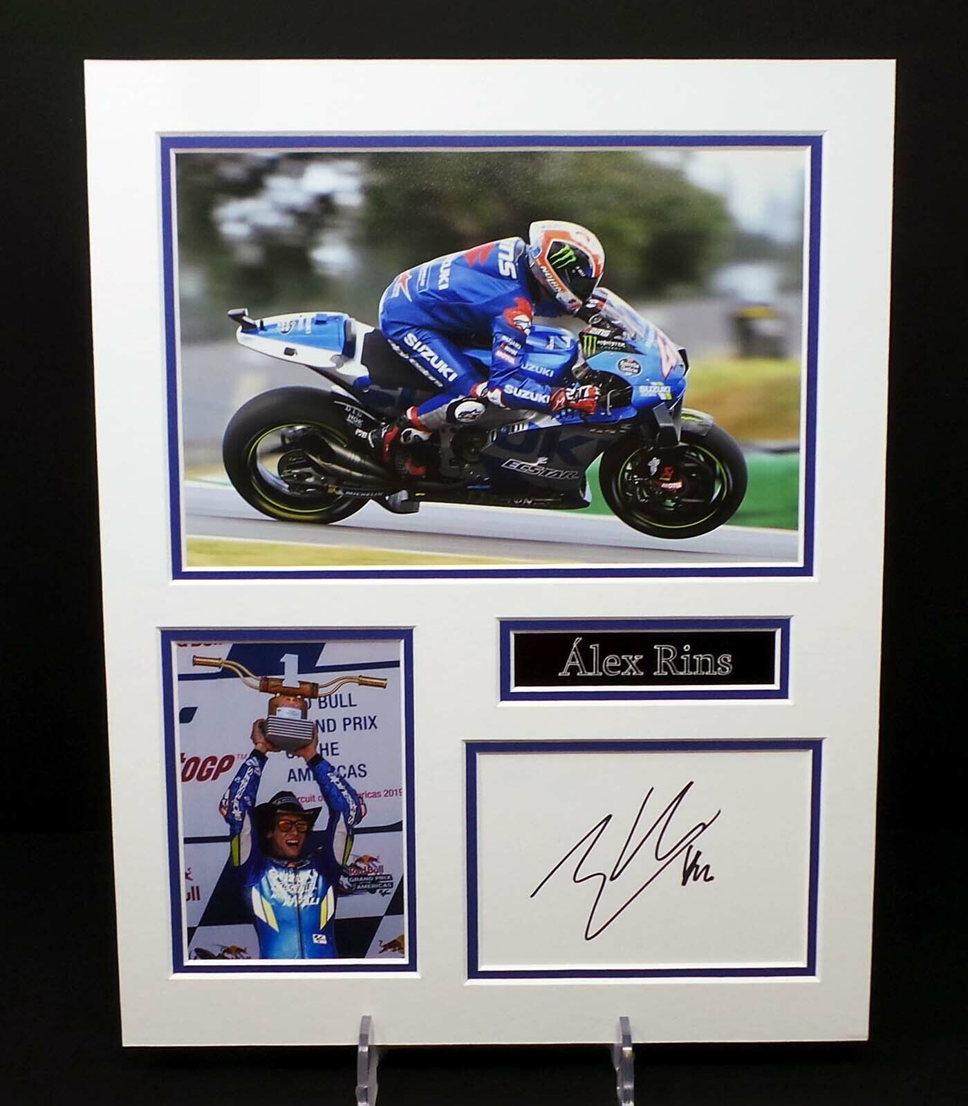 Joan MIR Signed Mounted Photo Poster painting Display AFTAL RD COA Team SUZUKI MOTOGP Rider