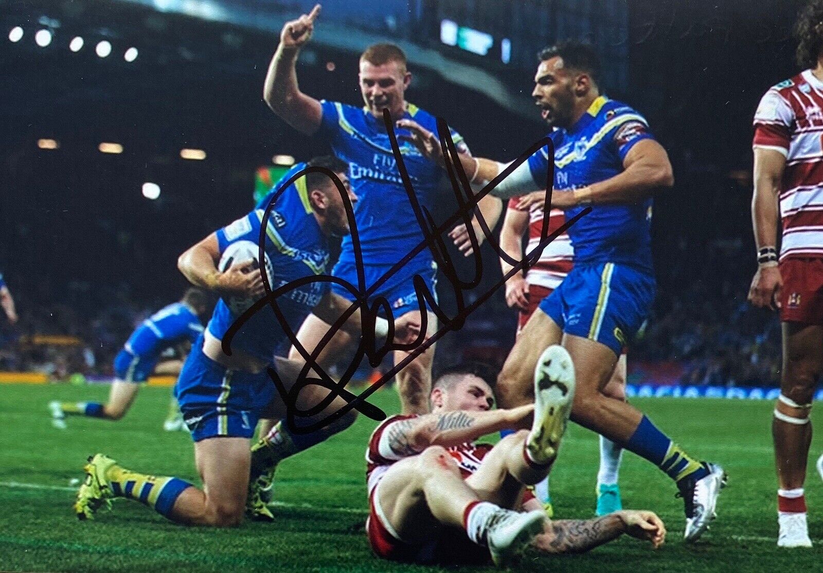 Declan Patton Genuine Hand Signed 6X4 Photo Poster painting - Warrington Wolves 3