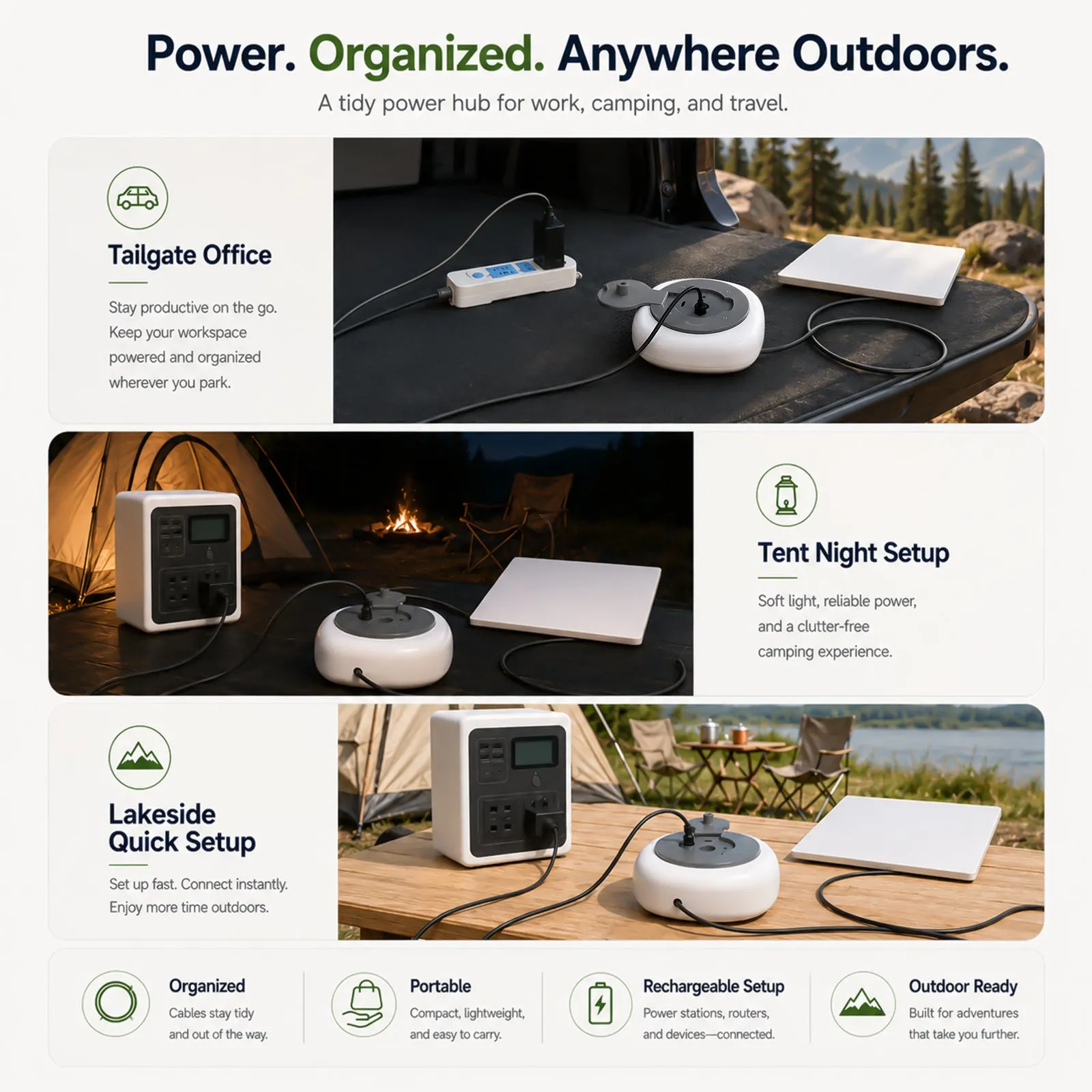 Haovix All-in-One Cable Storage Hub