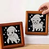12Pcs DIY Pearl Painting Animal for Home Wall Decor(15x15cm)