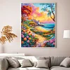 Flowers Landscape-11CT Stamped Cross Stitch 40*55cm/15.75*21.65in tapestrymarket