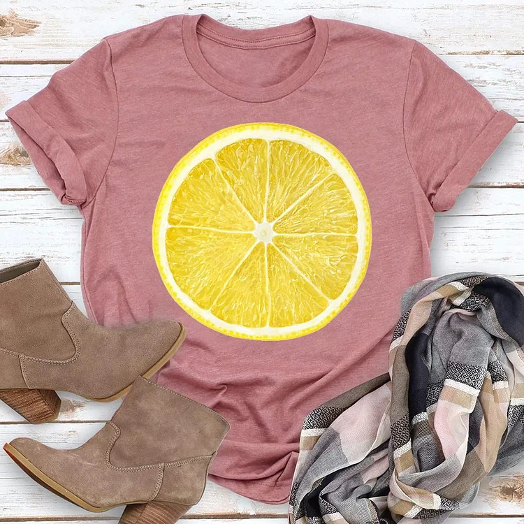 Lemon Funny Fruit T-shirt Tee -02550-Annaletters