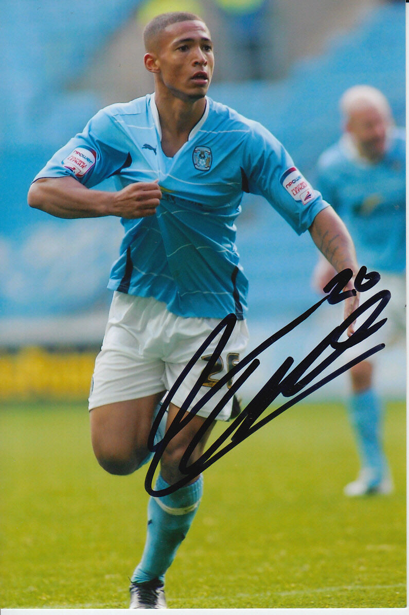 COVENTRY CITY HAND SIGNED JORDAN CLARKE 6X4 Photo Poster painting 1.