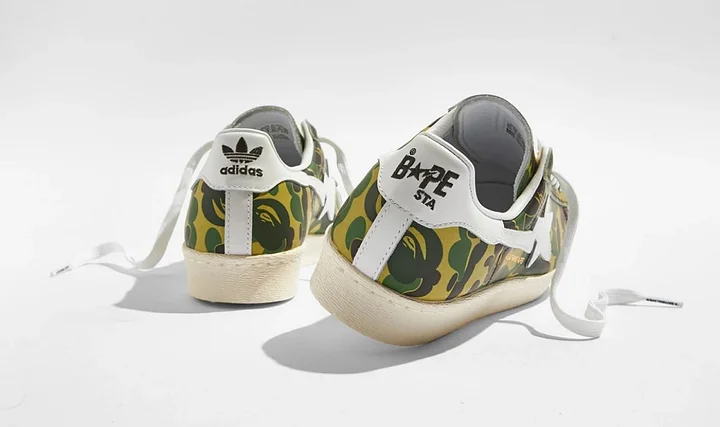 adidas × BAPE®︎】SUPERSTAR 80'S “Green Camo”