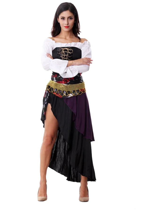 Women's Gypsy Folk Costume Halloween Costumes-elleschic