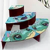 Wood Flowers Diamond Painting Organizer Rack Diamond Display Rack for Art Crafts