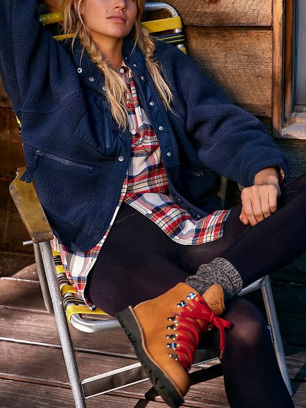 Hiking and travel warm women's fleece jacket