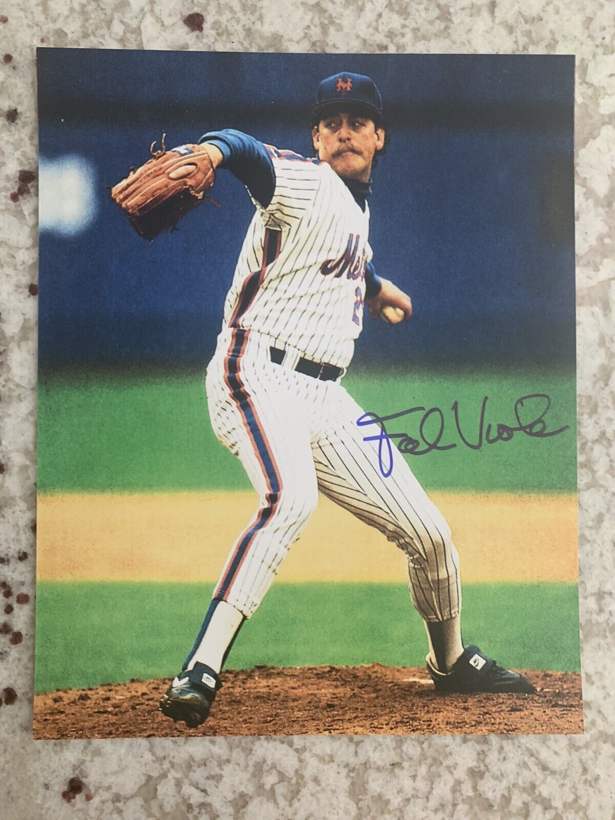 Frank Viola New York Mets Signed 8x10 Photo Poster painting